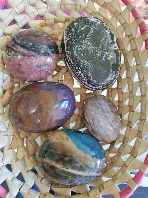 Ocean Jasper Palm Stones