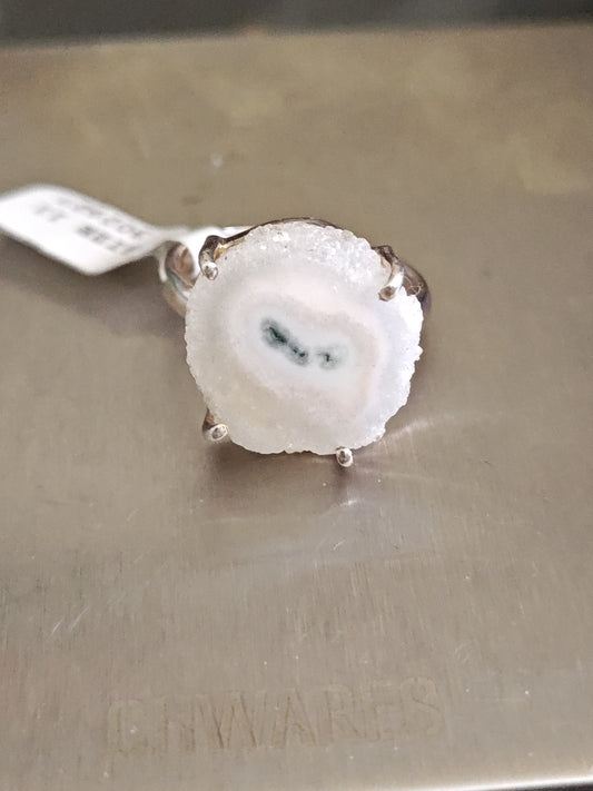 Solar Quartz Eye Ring