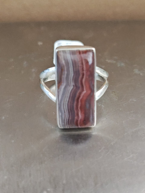 Laguna Lace Agate Ring