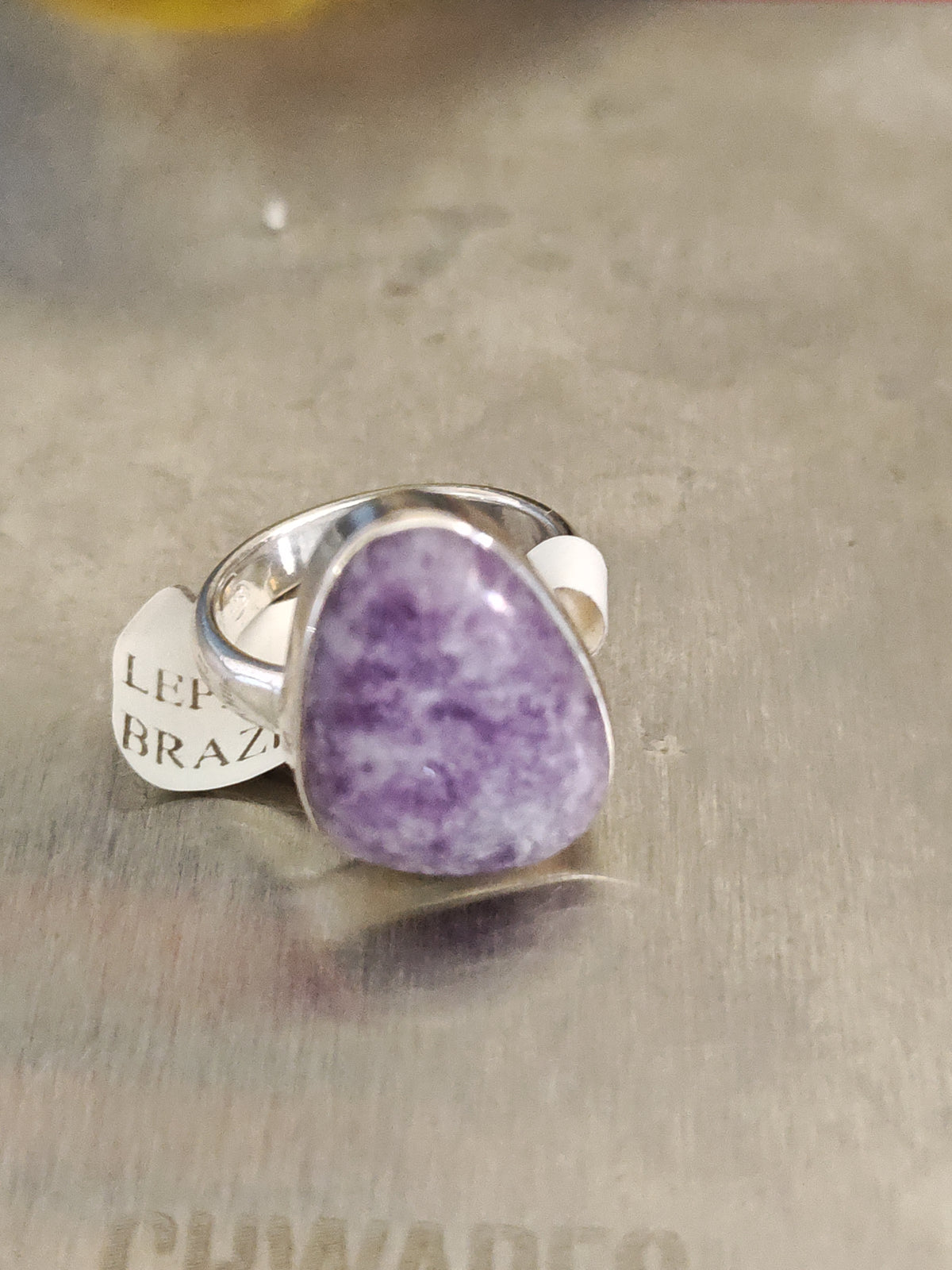 Lepidolite Ring