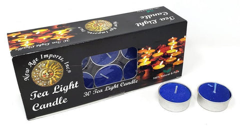 Unscented Tea Light Candle Blue