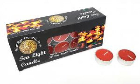 Unscented Tea Light Candle Red