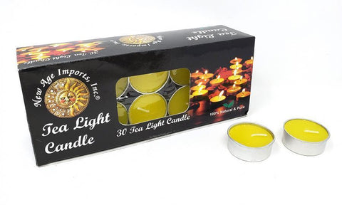 Unscented Tea Light Candle Yellow