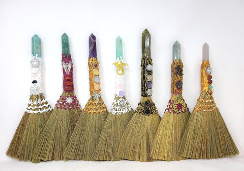 Gemstone Altar Broom