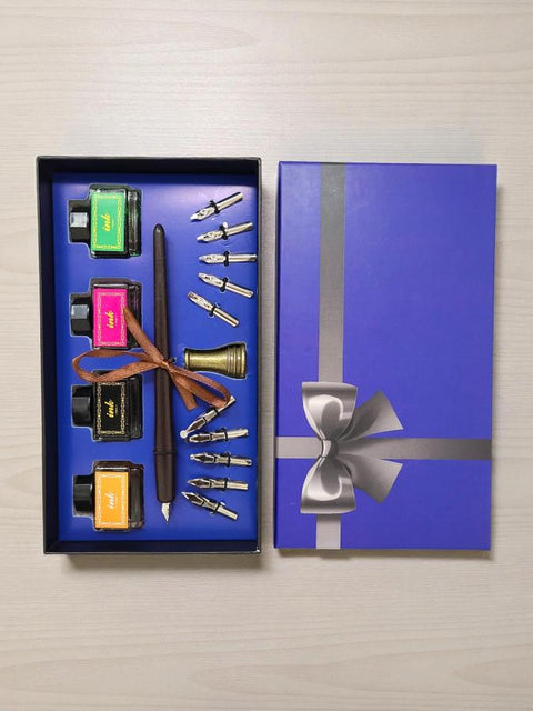 Feather Quill Pen Dip Set