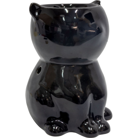 Ceramic Oil Burner - Black Cat