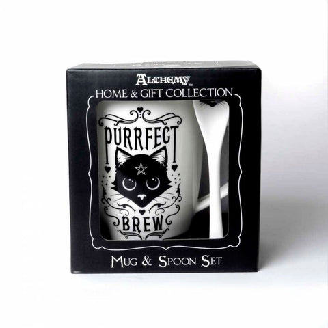 Purrfect Brew Mug & Spoon Set