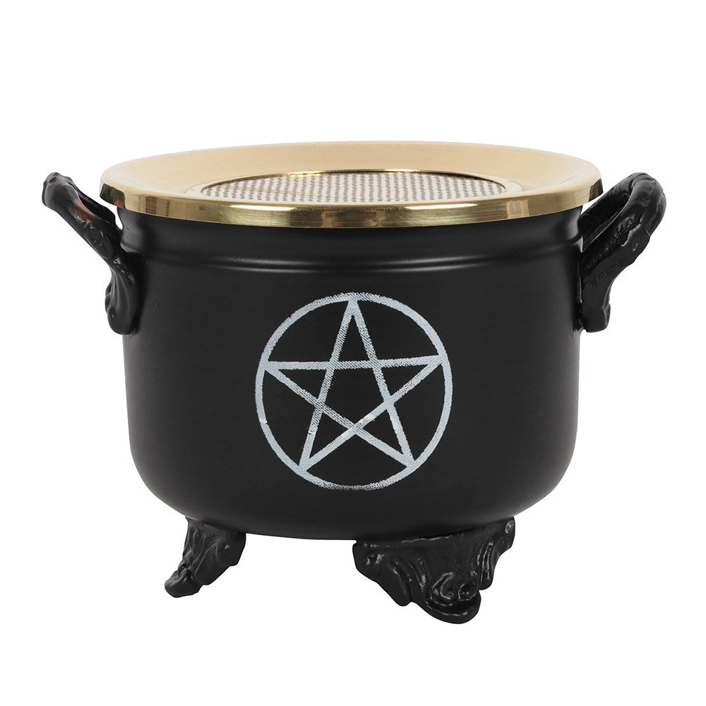Pentagram Cauldron Incense Burner