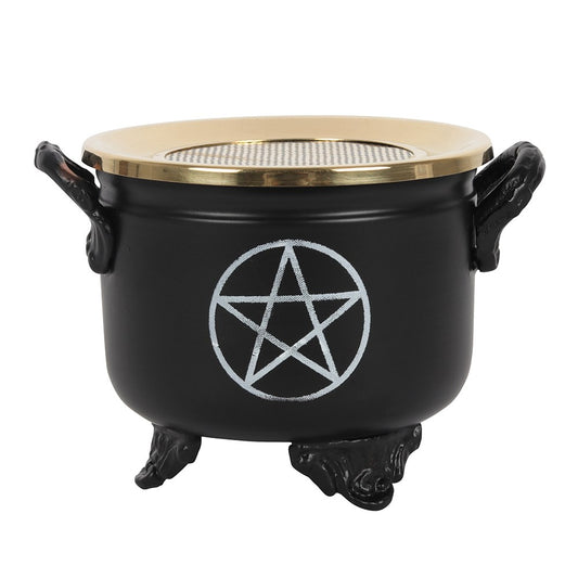 Pentagram Cauldron Incense Burner