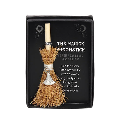 Witches Hat Mini Magic Broomstick