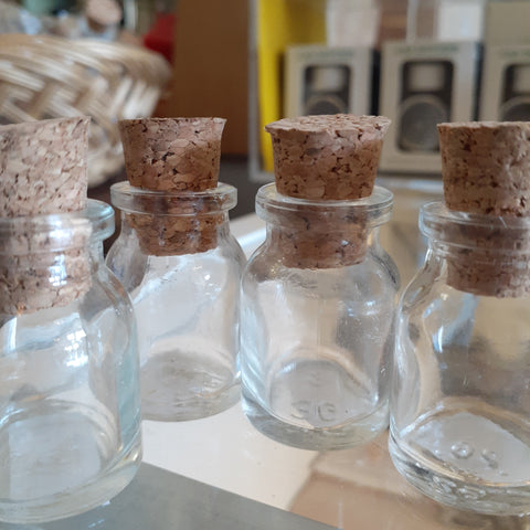 Empty Spell Bottles with cork