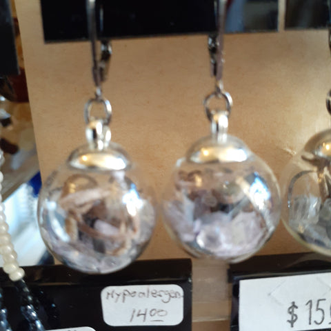 witch ball earrings