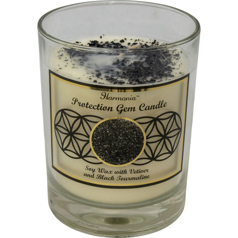 Harmonia Soy Gem Candle - Protection Black Tourmaline