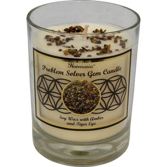 Harmonia Soy Gem Candle - Problem Solver Tiger Eye