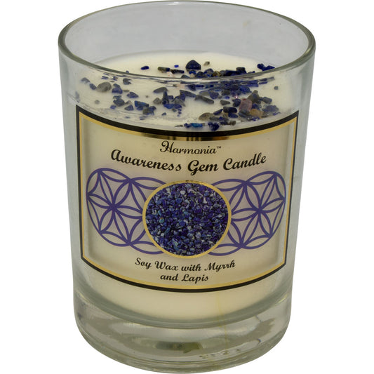 Harmonia Soy Gem Candle - Awareness Lapis