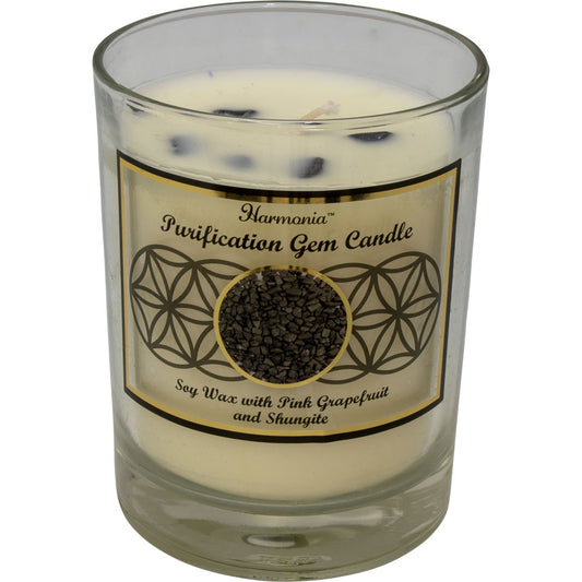 Harmonia Soy Gem Candle - Purification Shungite