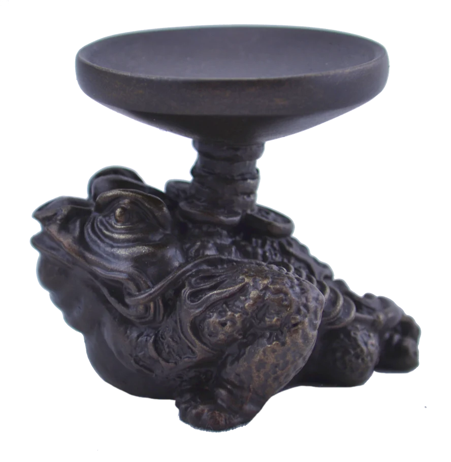 Money Frog Candle Holder