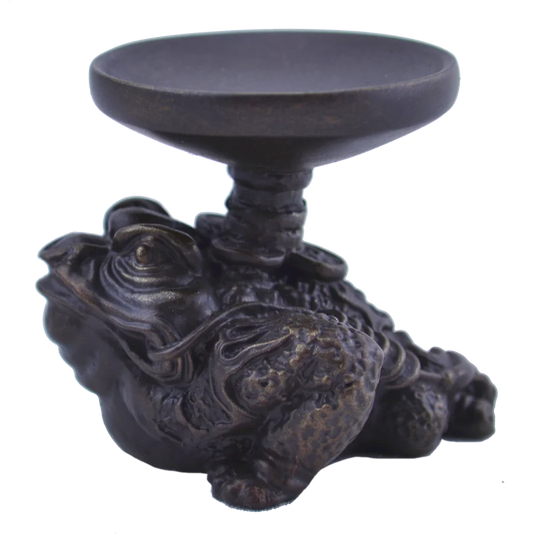 Money Frog Candle Holder