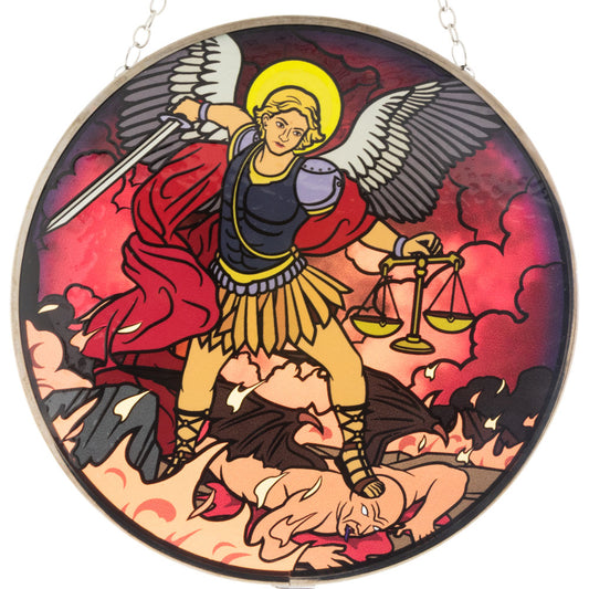 Glass Suncatcher - Saint Michael