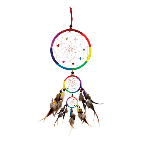 Rainbow Triple Dreamcatcher