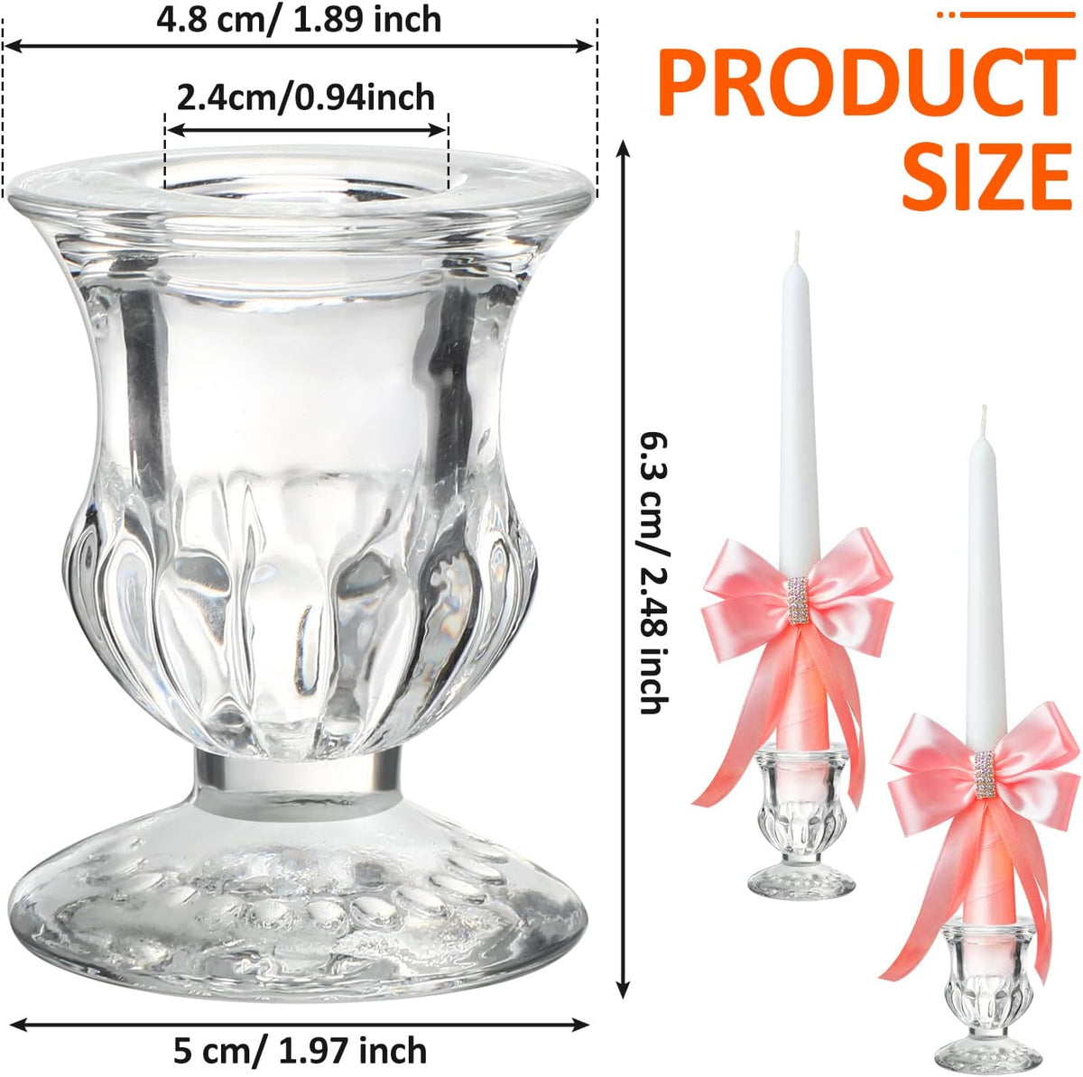 Glass Candlestick