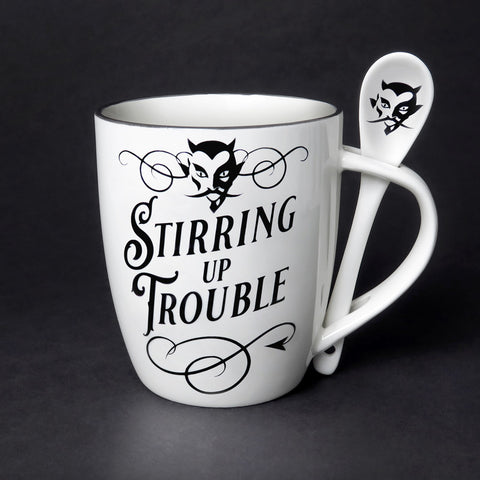 Stirring Up Trouble Cup and Spoon