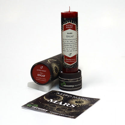 Mars - IDGAF Astro Magic Boxed Candle with Booklet