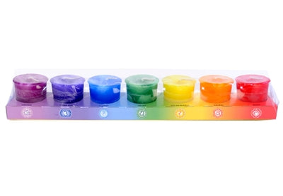 Chakra Votive Box of 7 (1 of each chakra votive)