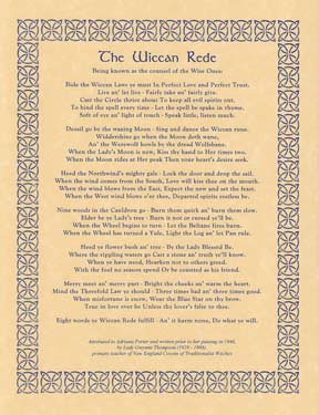 Wiccan Rede poster, long version