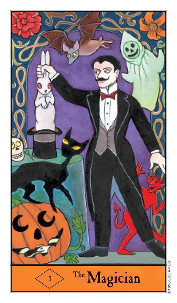 Halloween Tarot in a tin