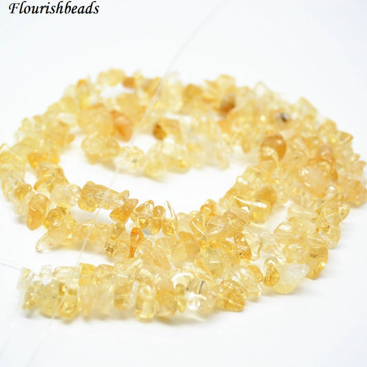 Citrine Color Plain Chip Beads