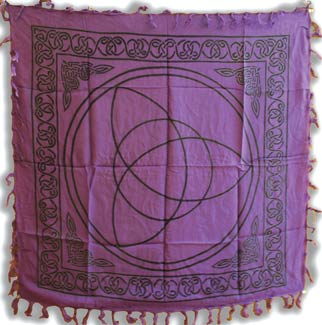 Triquetra Altar Cloth - Purple