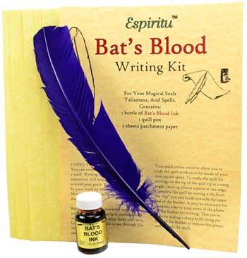 Bat's Blood writing kit