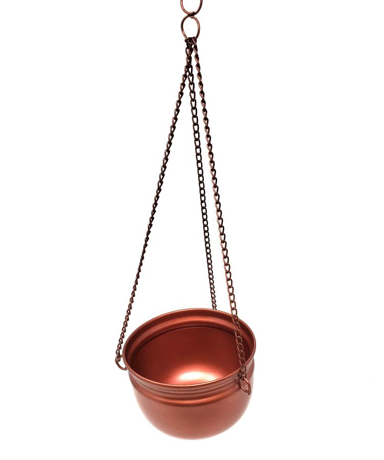 Antiqued copper finish Metal Hanging Burner 4"