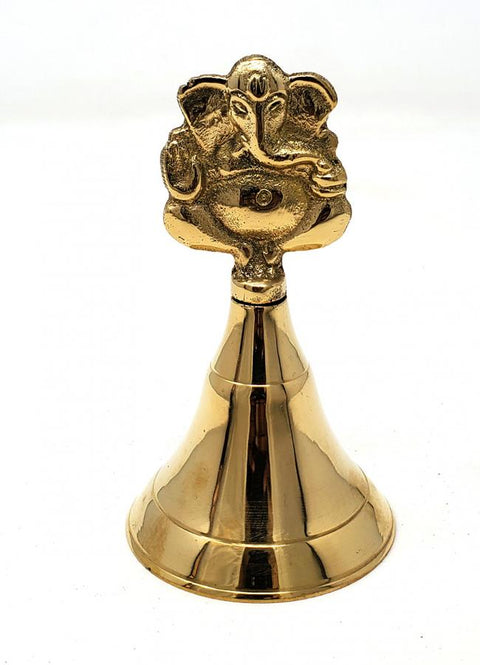Ganesh Brass Bell 4" High