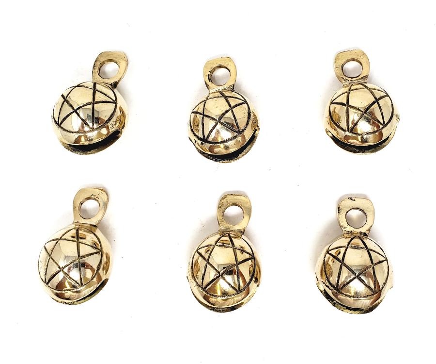 Pentagram Carved Ghungroo Brass Bells