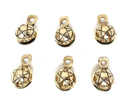 Pentagram Carved Ghungroo Brass Bells