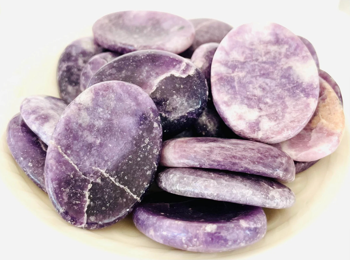Lepidolite Worry Stones