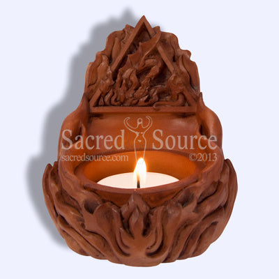 Fire Element Sacred Altar Piece candleholder